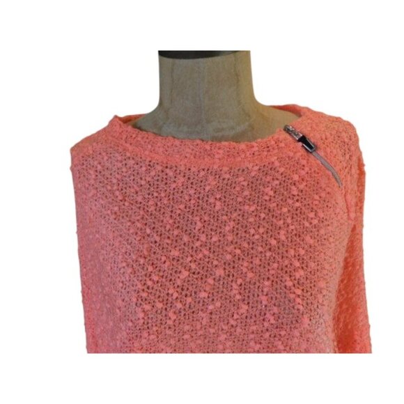 Jamie Sadock Size L Large Nubby Long Sleeve Sweater Knit Top Sporty - Picture 3 of 3